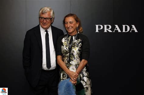 inaugurazione di miuccia prada|miuccia prada and patrizio bertelli.